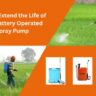Battery operated spray pump