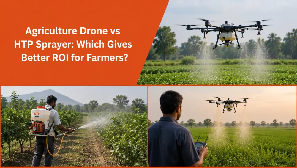 Agriculture Drone vs HTP Sprayer