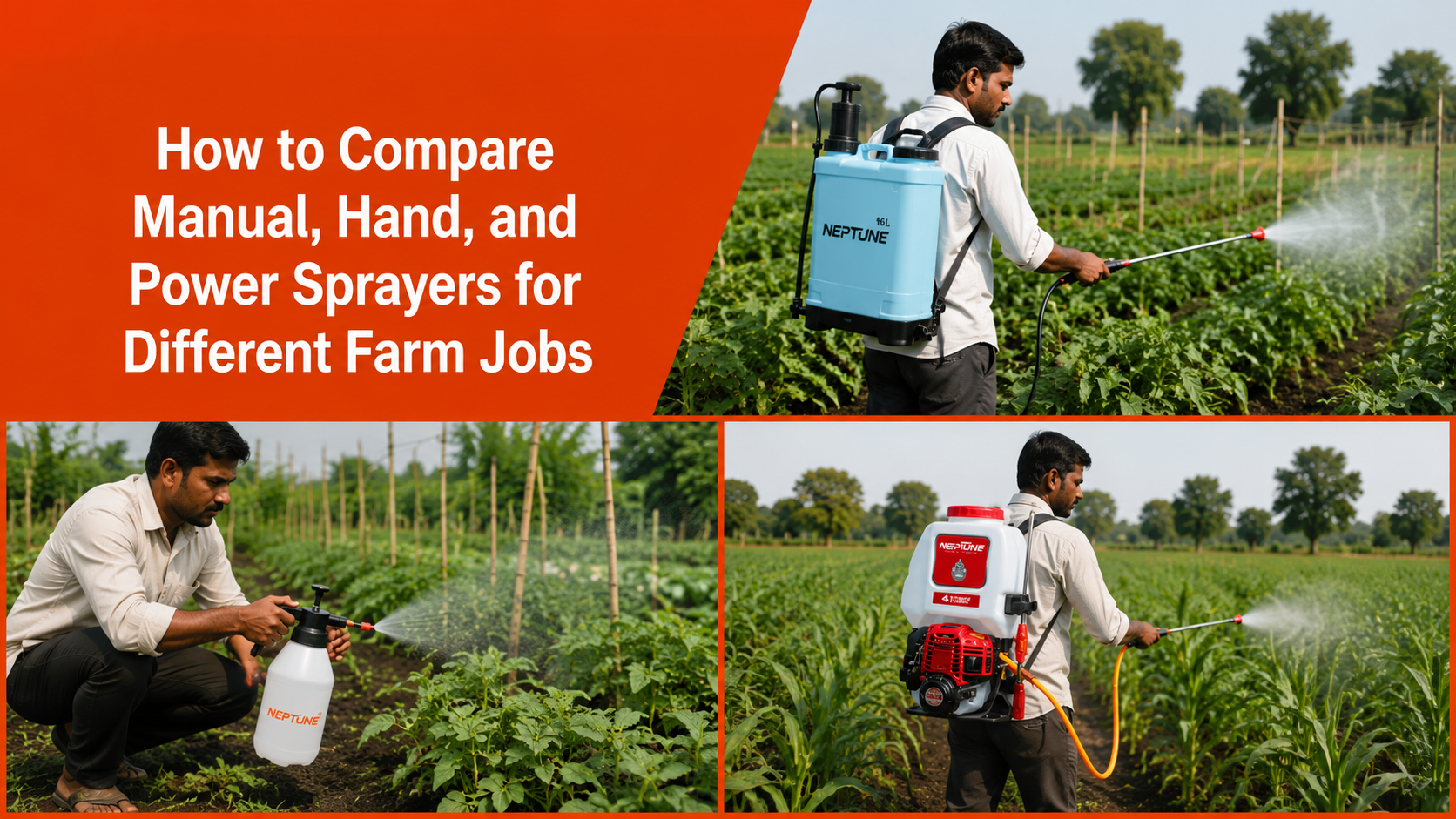 How to Compare Manual, Hand, and Power Sprayers