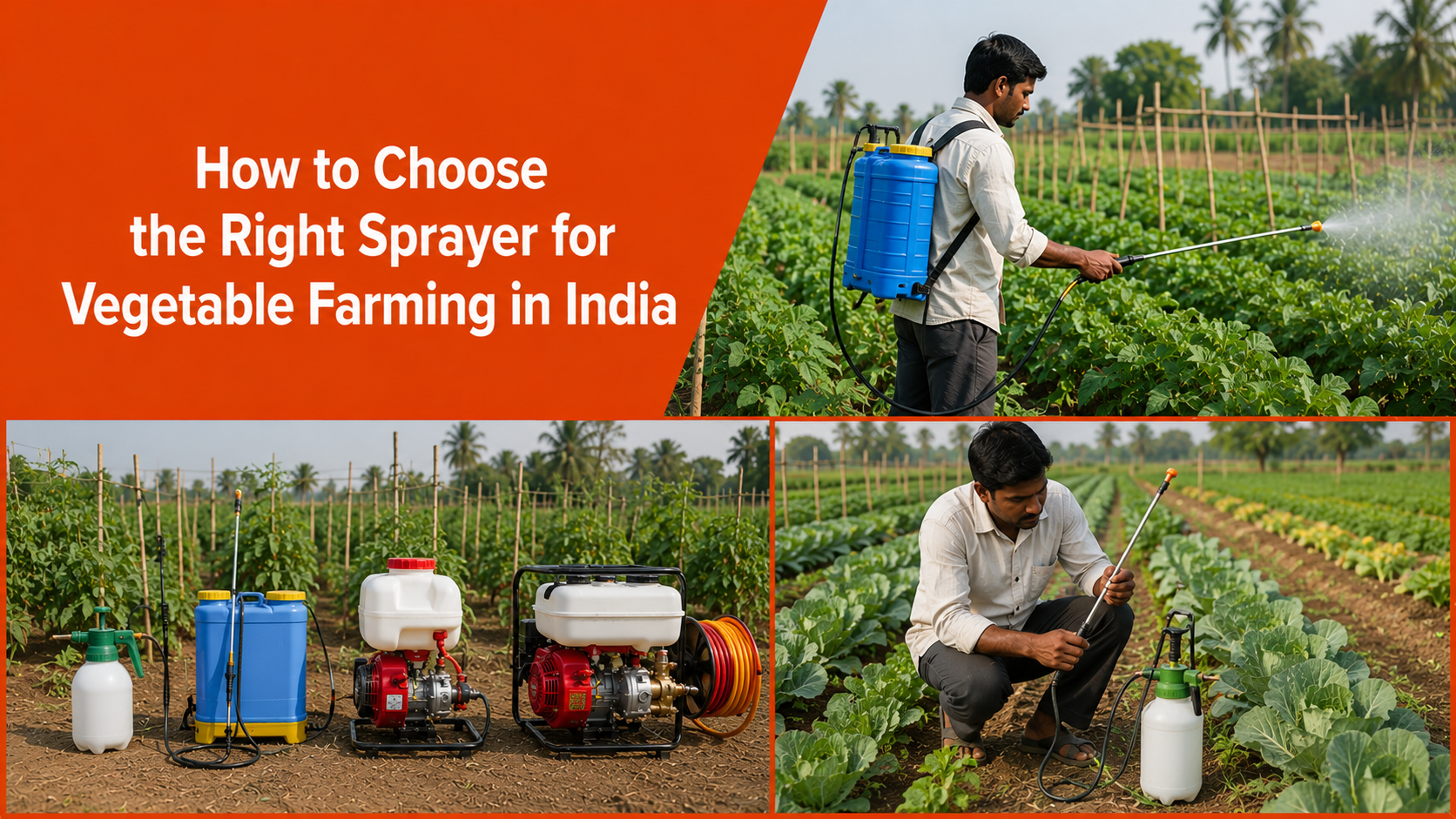 Sprayer for Vegetable Farming in India